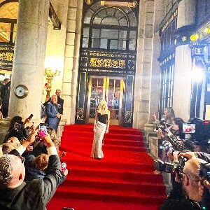 An entrance fit for the Queen.