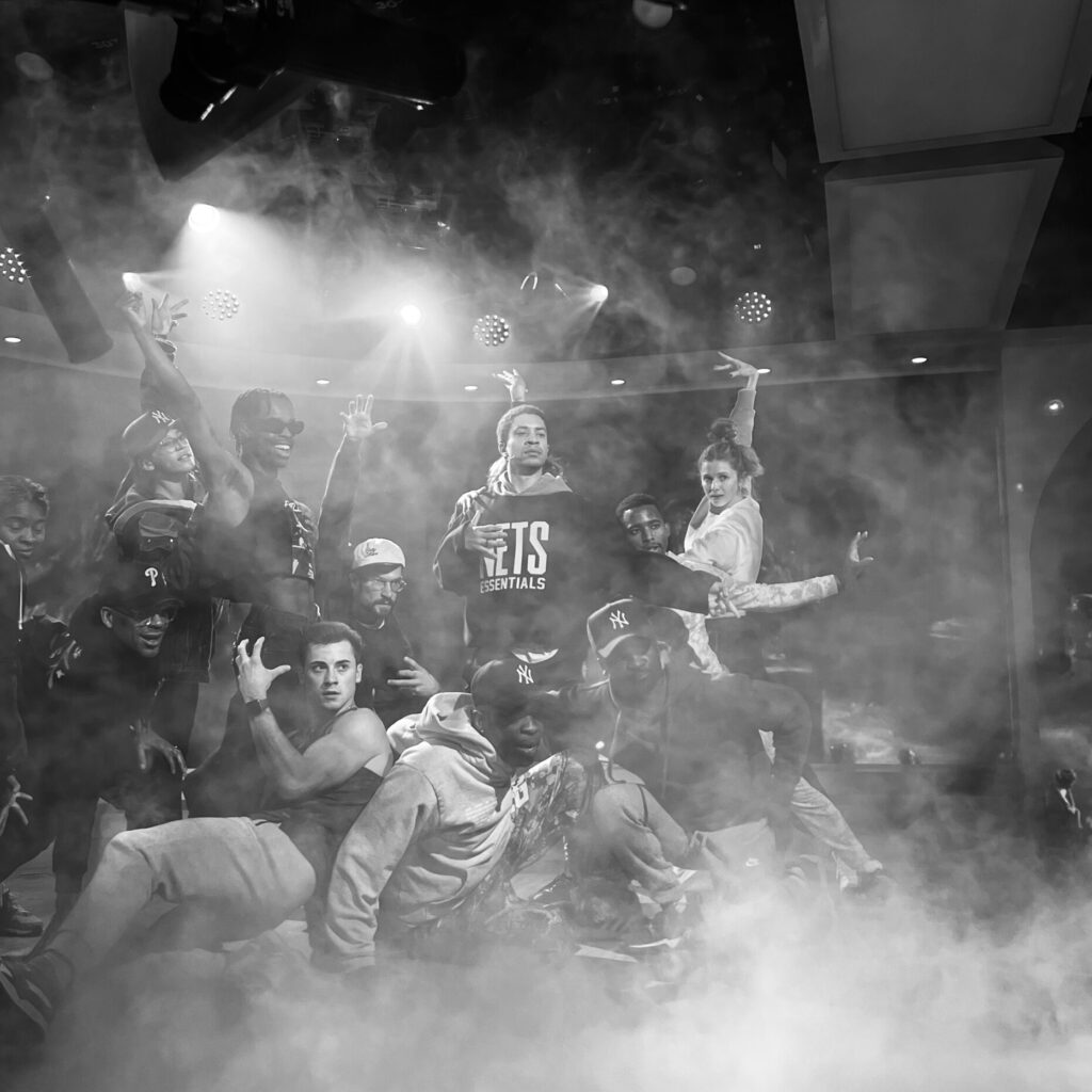 BTS shot of MJ’s TODAY Show Performance.