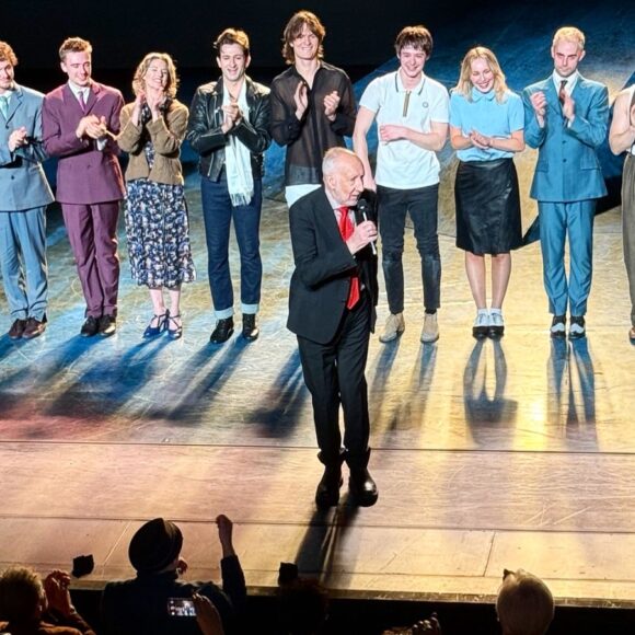 Pete Townshend at the opening night bows of Quadrophenia at New York City Center.